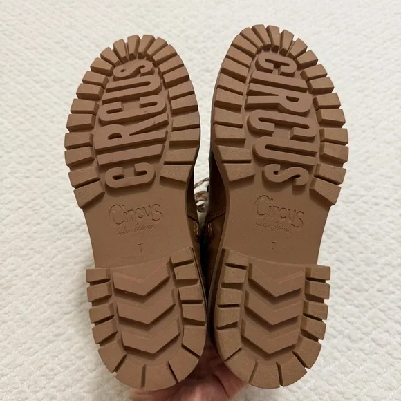 Circus by Sam Edelman Gretchen Shearling Hiker Boots Women’s Size 7 NWOB - Picture 10 of 14